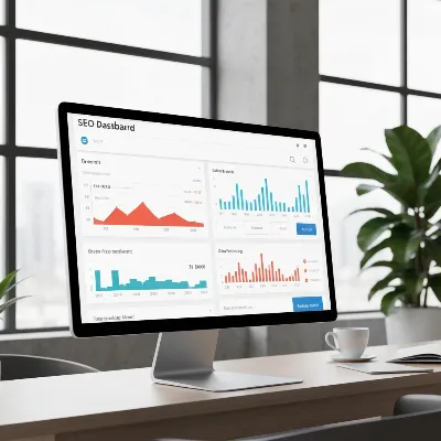 Detailed SEO analytics dashboard showing growth metrics